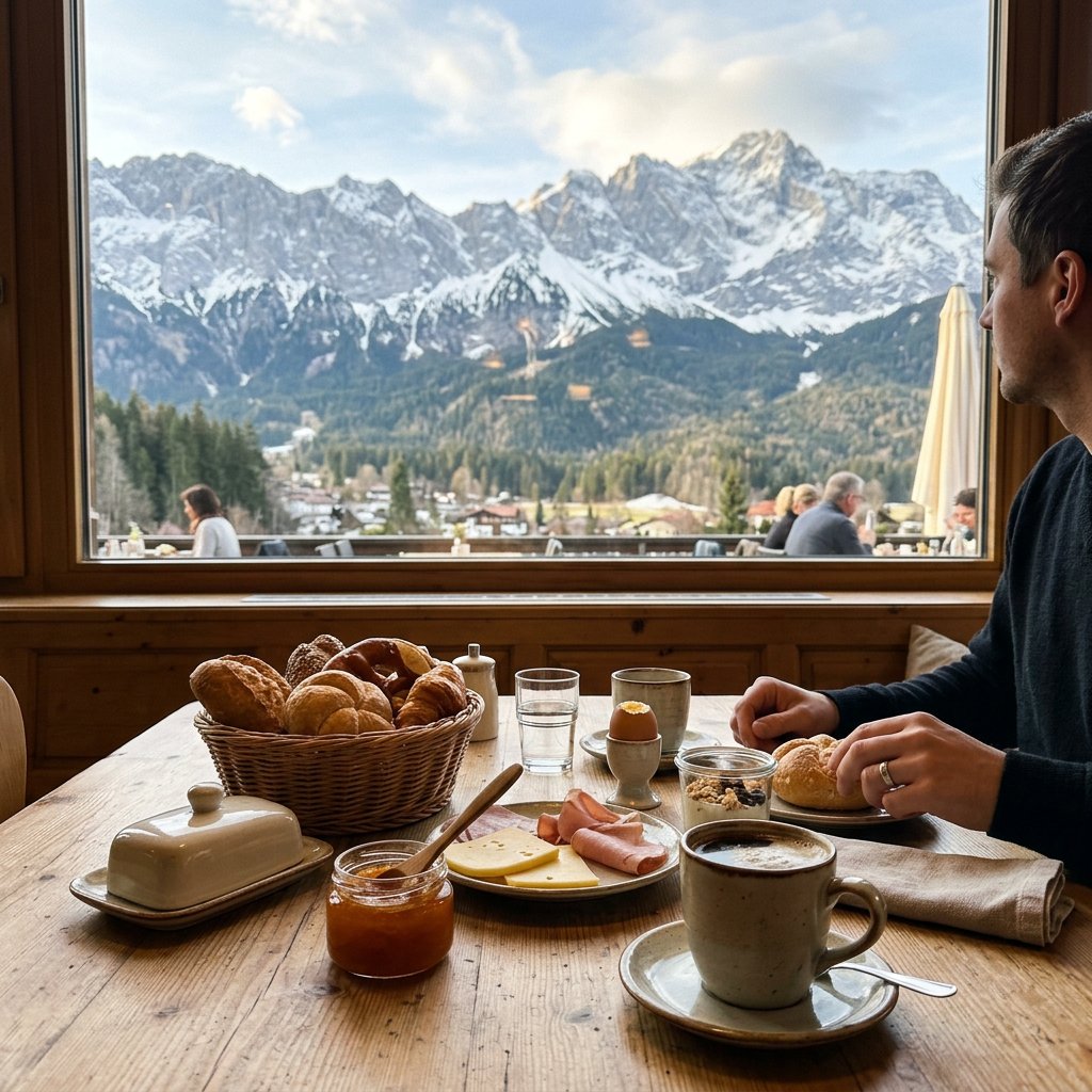 Mountain Bliss Instead of Buffet Stress. 🏔️