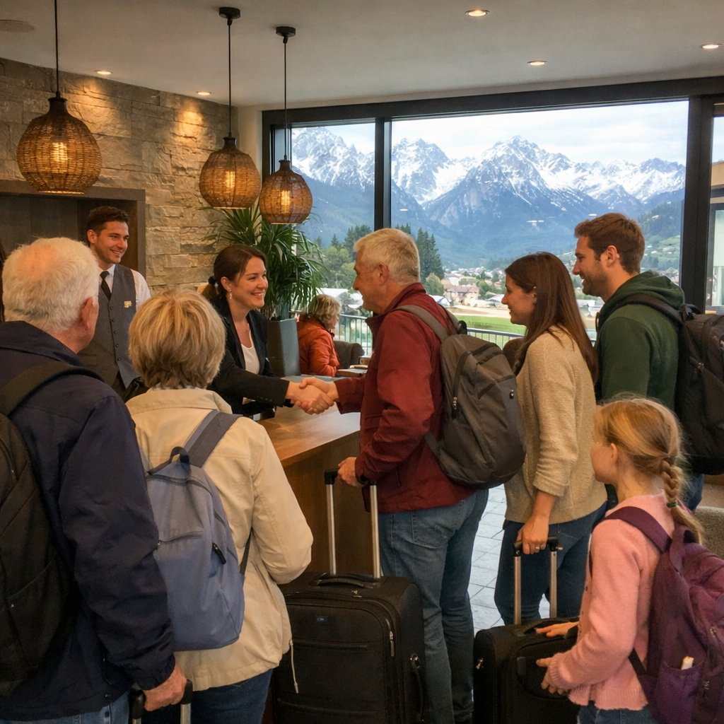 Check-in en voel je thuis – ons team heet je van harte welkom in de Allgäu! Wat mag...