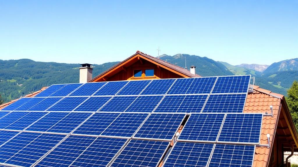 Photovoltaikanlage auf dem Dach des Hotel Bergsonne Allgäu